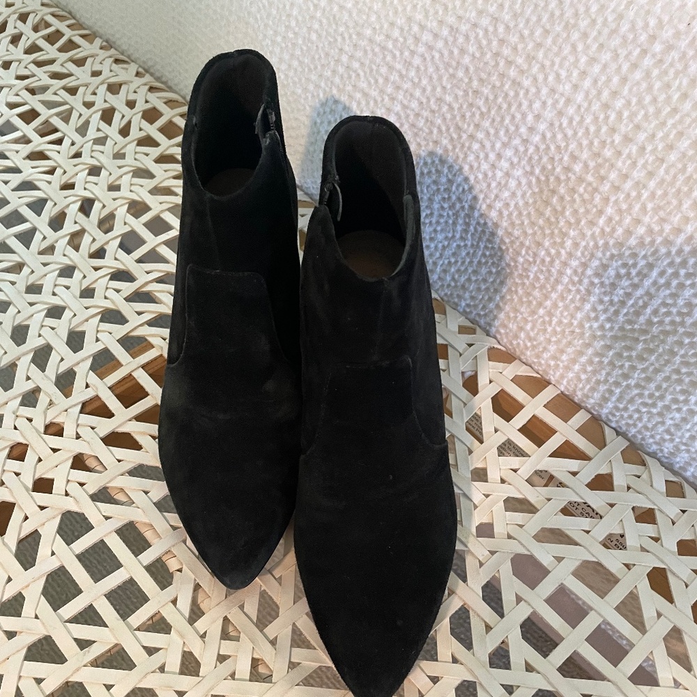 Clarks Suede Kitten Heel Booties